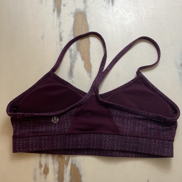Purple Lululemon Flow Y Sports Bra, Sz 6 - Picture 2 of 2